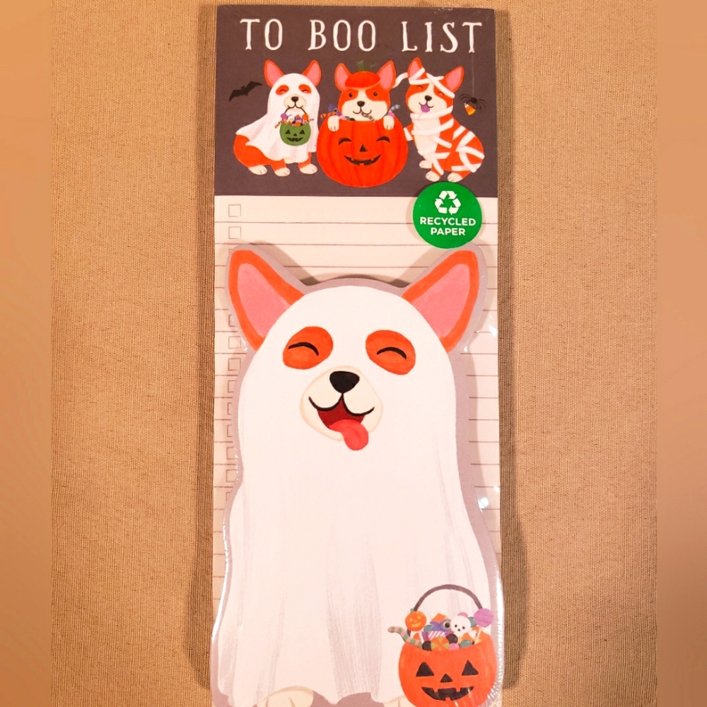 THE TO BOO LIST FEATURING CORGIS DECKED OUT FOR HALLOWEEN TABLETS
